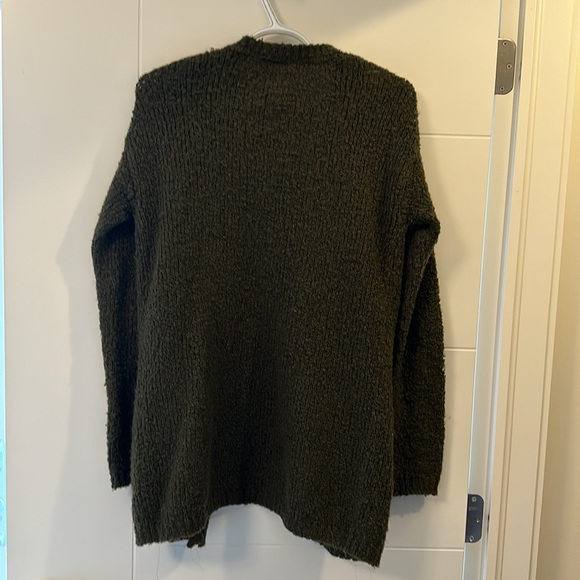 Forever21 dark green open cardigan - Picture 2 of 3